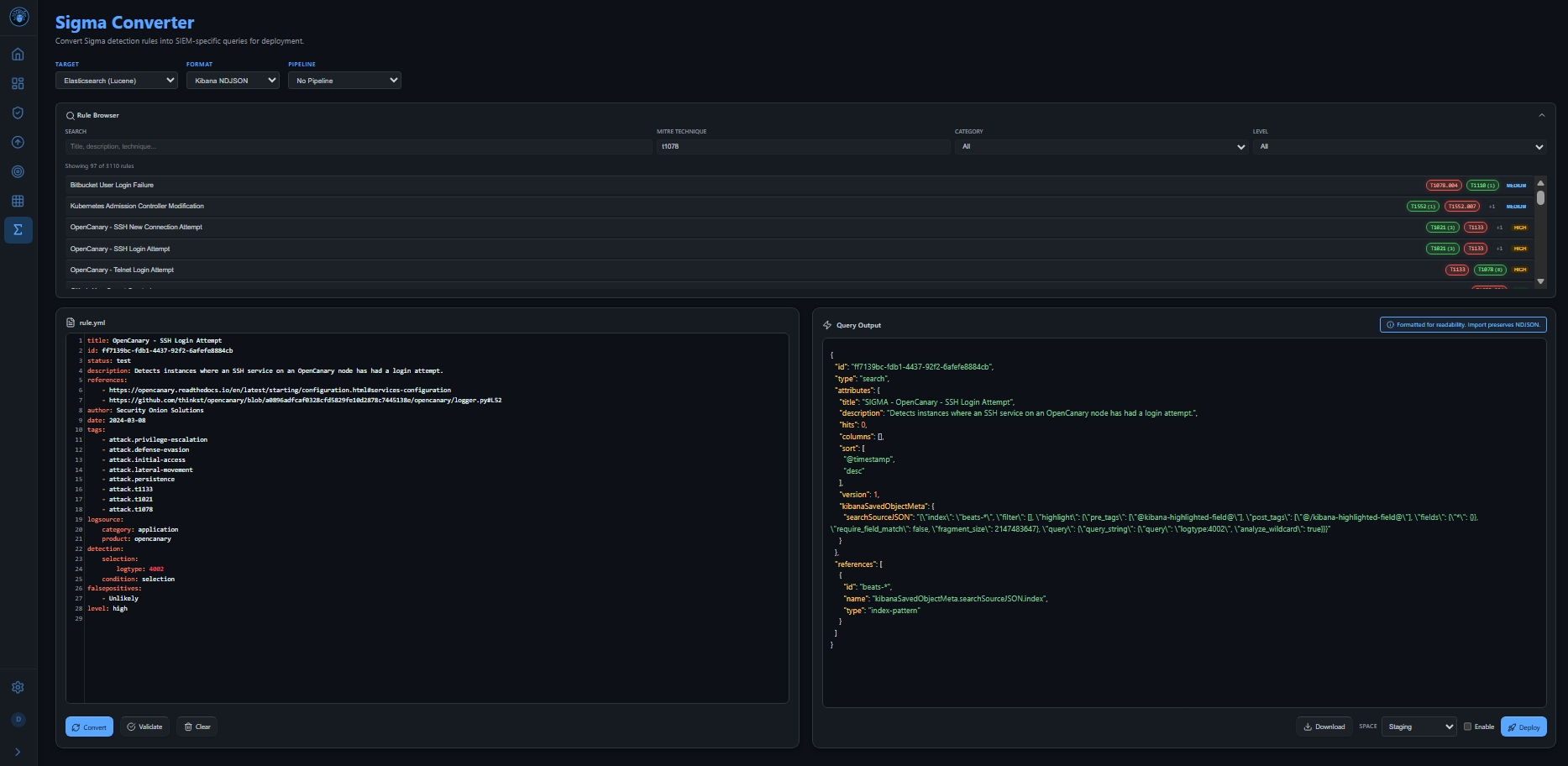 Sigma Rule Management